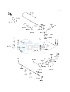 JH 750 F [SUPER SPORT XI] (F1-F2) [SUPER SPORT XI] drawing CABLES