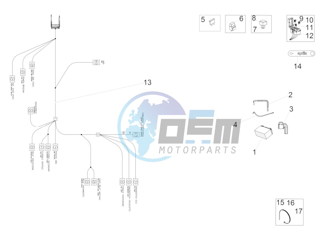 Rear electrical system