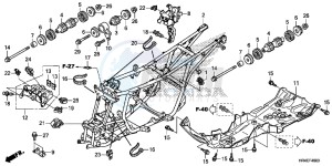 TRX500FM2G TRX500FM Europe Direct - (ED) drawing FRAME BODY