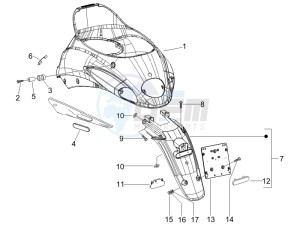 Liberty 50 4T PTT 2017 (B-NL) (B-NL) drawing Rear cover - Splash guard