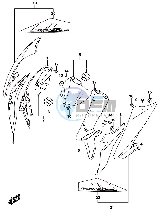 FRAME BODY COVER (GSX-S1000AZL8 E21)