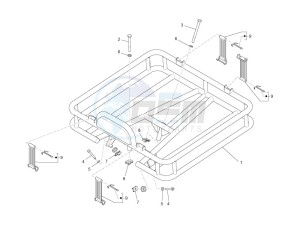 Liberty 50 4t Delivery tnt drawing Rear luggage rack