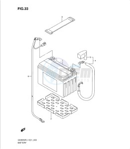 GSXF650 drawing BATTERY (GSX650FL1 E24)