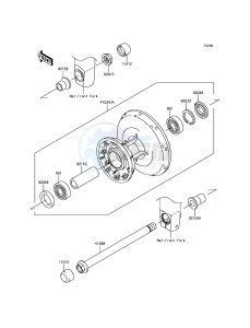 W800 EJ800AFF GB XX (EU ME A(FRICA) drawing Front Hub