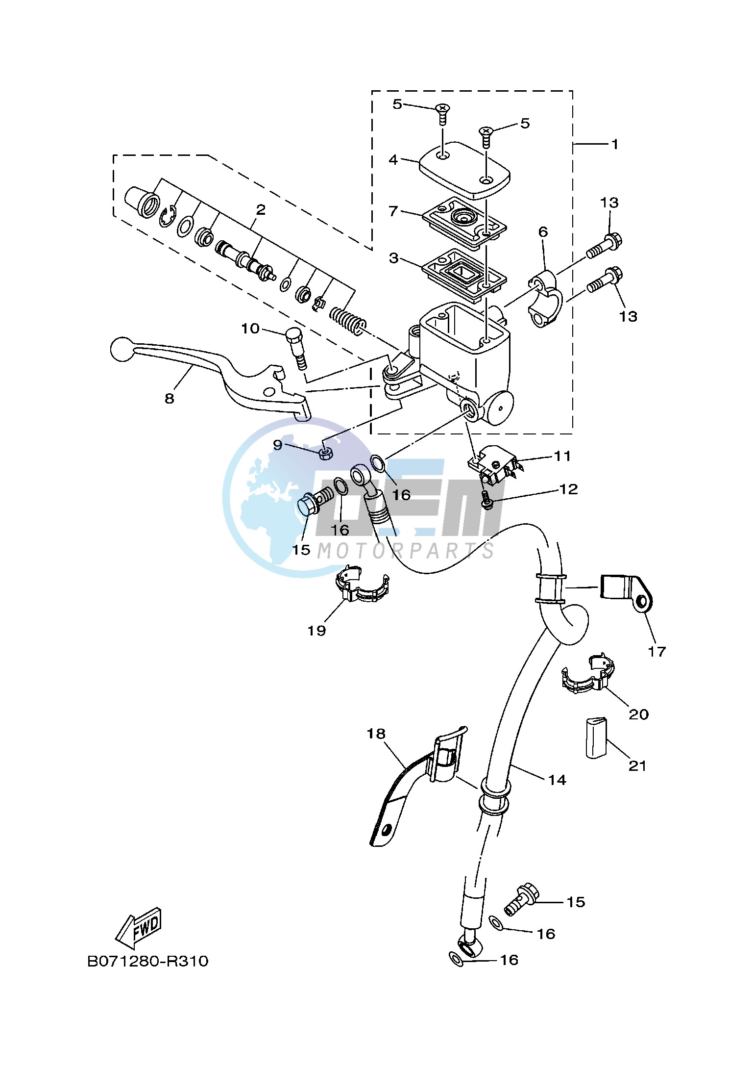 FRONT MASTER CYLINDER