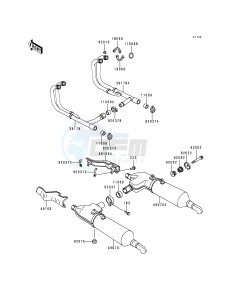 ZG 1200 B [VOYAGER XII] (B10-B14) [VOYAGER XII] drawing MUFFLER-- S- -