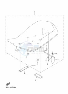 YFM90R (BD3M) drawing SEAT