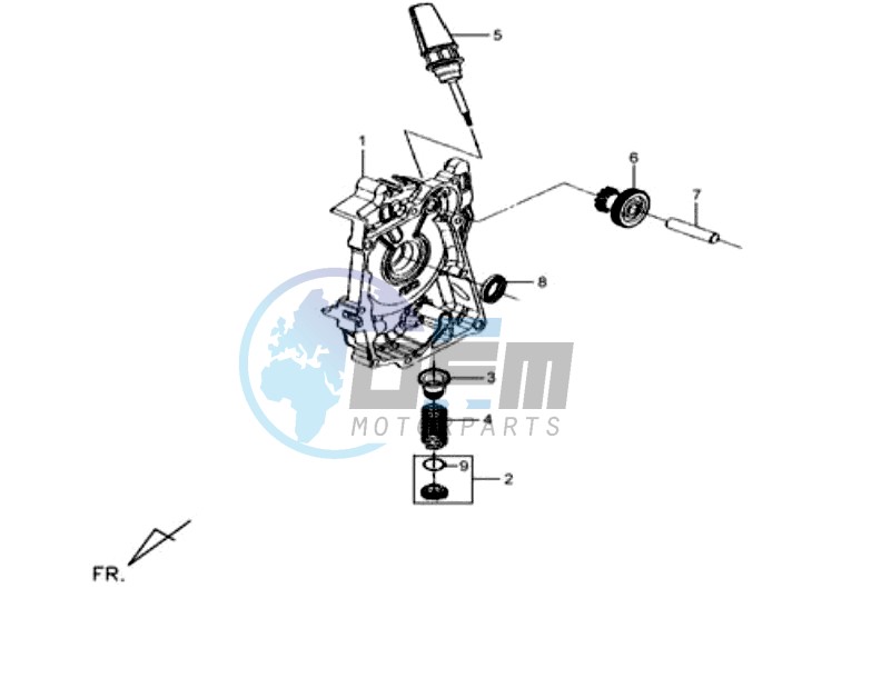 CRANKCASE RIGHT / START MOTOR