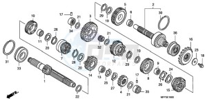 CB1300SA9 Australia - (U / ABS BCT MME TWO TY2) drawing TRANSMISSION