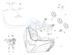 RSV4 1000 RR E4 ABS (EMEA) drawing Front lights