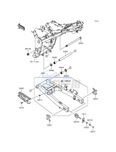 NINJA_300 EX300ADF XX (EU ME A(FRICA) drawing Swingarm