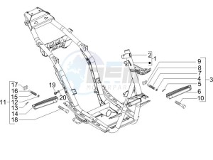 NRG 50 power DD drawing Frame bodywork