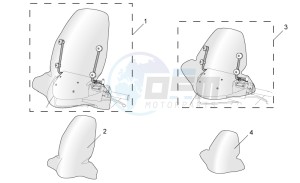 Sport City 125-200 e2 125-200-250 drawing Acc. - Windshields