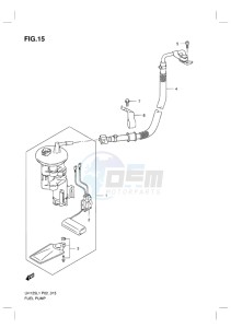 UH125 BURGMAN EU drawing FUEL PUMP