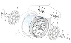 NA Mana 850 drawing Front wheel