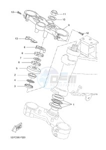 MT125A MT-125 ABS (5D7M) drawing STEERING