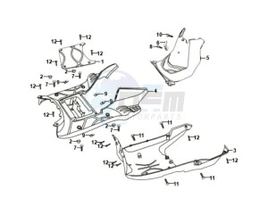 ORBIT 50 drawing FOOTREST / FRAME COWLING