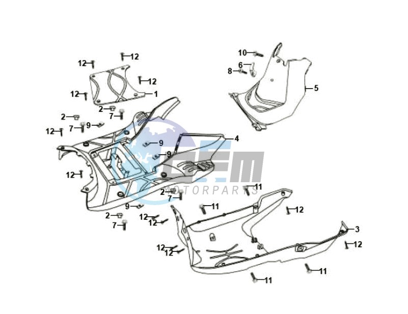 FOOTREST / FRAME COWLING