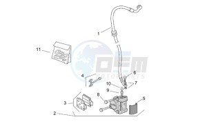 SR 50 H2O (ie+carb.) 03-12 drawing Front brake caliper