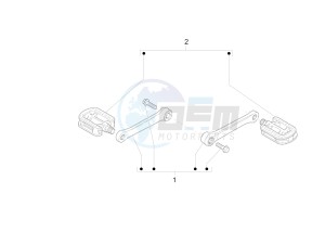 Wi-Bike Uni Deore Comfort 0 drawing Control pedals - Levers