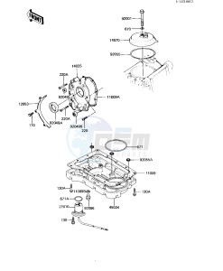 KZ 550 H [GPZ] (H1-H2) [GPZ] drawing BREATHER COVER_OIL PAN