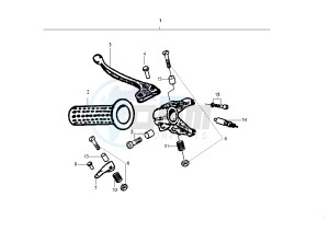 CIAO EURO2 50 drawing Rear brake control