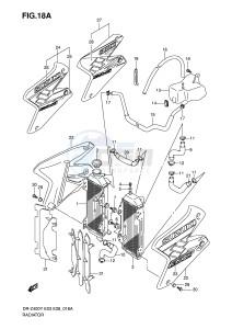 DR-Z400 (E3-E28) drawing RADIATOR (MODEL K2 K3 K4)