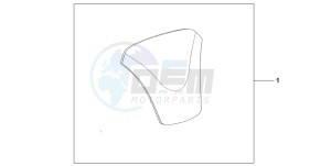 CB900F HORNET 900 drawing TANK PAD