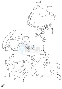 SV650S (E2) drawing COWLING INSTALATION PARTS (SV650SX SY SK1 SK2)