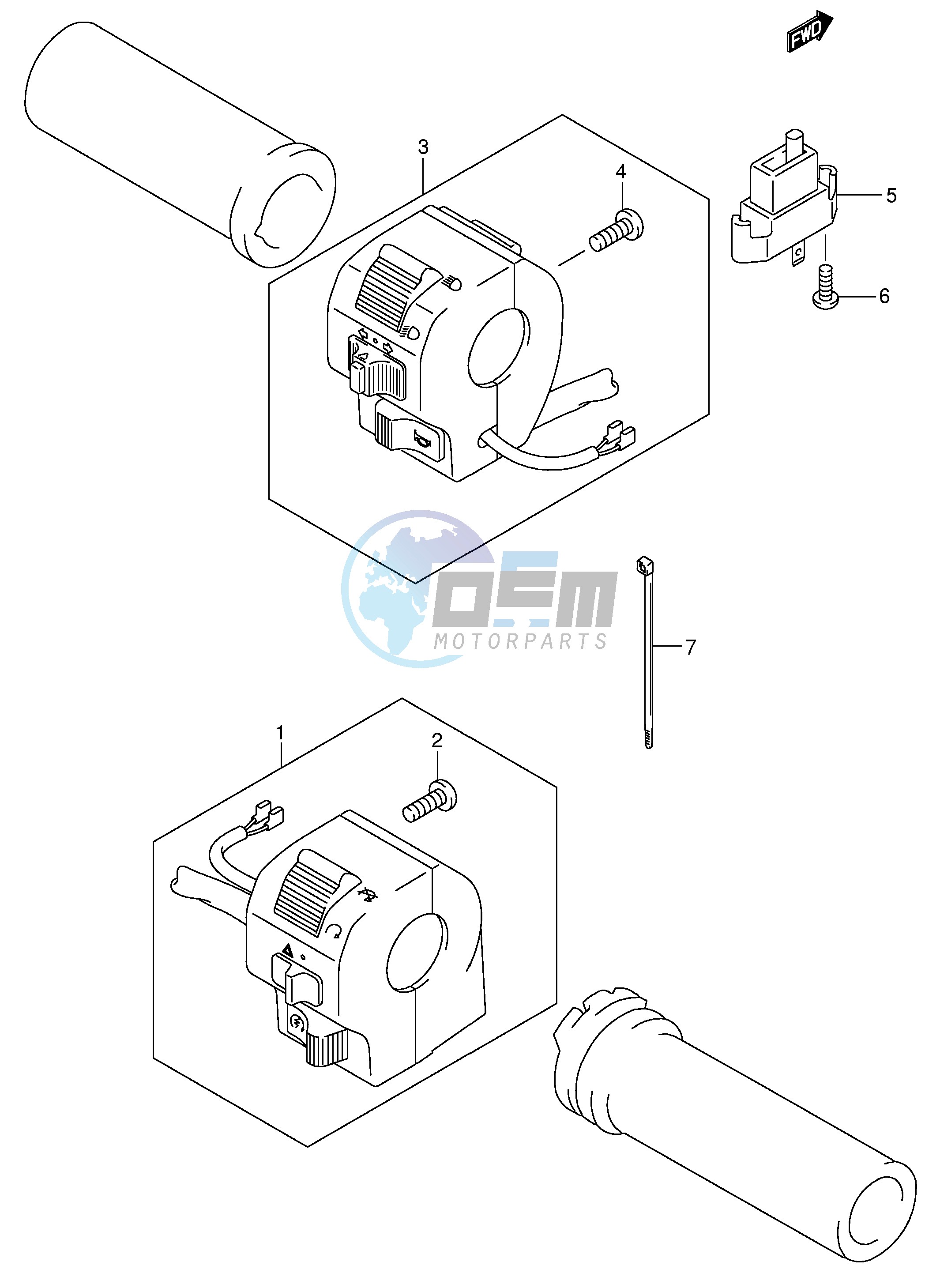 HANDLE SWITCH (MODEL K5)