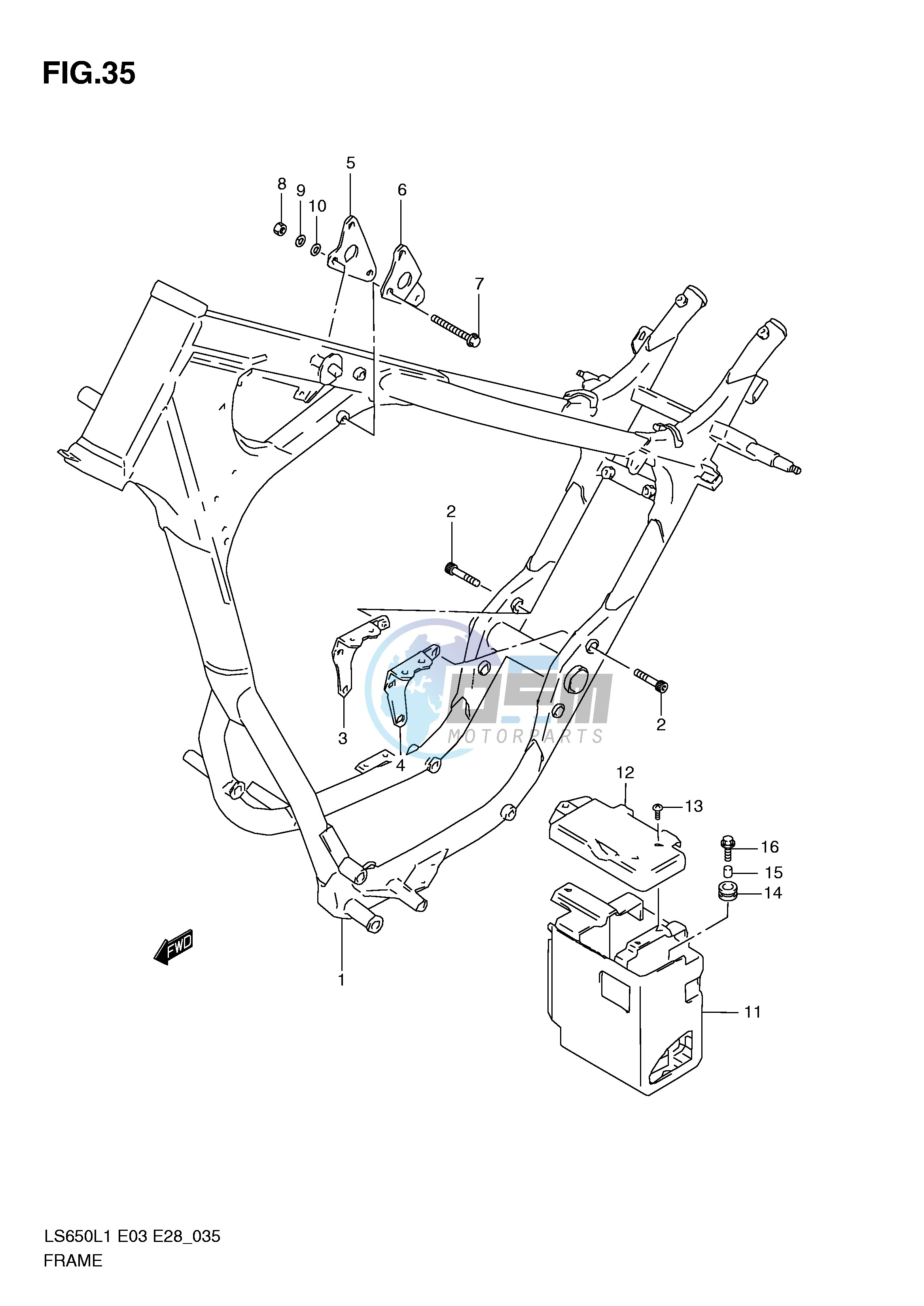 FRAME (LS650L1 E28)