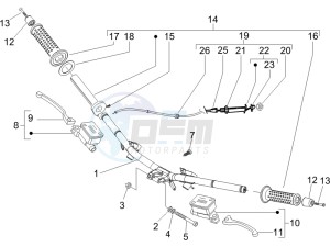 Runner 200 VXR 4t Race drawing Handlebars - Master cilinder