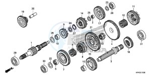 TRX420TED TRX420 Europe Direct - (ED) drawing TRANSMISSION