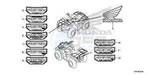 TRX420TE1E TRX420 ED drawing MARK