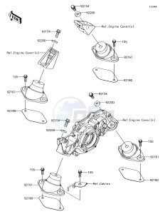 JET SKI ULTRA 310X JT1500LJF EU drawing Engine Mount