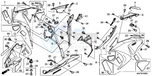 CBR1000RRE Fireblade 2ED drawing MIDDLE COWL