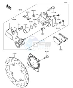 NINJA ZX-10R ABS ZX1000SGFA XX (EU ME A(FRICA) drawing Rear Brake