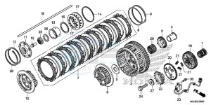 VFR1200XE CrossTourer - VFR1200X 2ED - (2ED) drawing CLUTCH (VFR1200X/XA/XL)