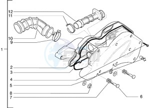 X9 125 drawing Air filter