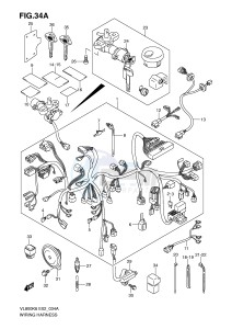 VL800 (E2) VOLUSIA drawing WIRING HARNESS (MODEL K9 L0)