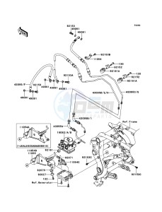 VERSYS KLE650B9F GB XX (EU ME A(FRICA) drawing Brake Piping