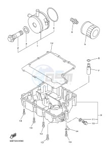 XJ6N ABS 600 XJ6-N (NAKED, ABS) (36B7 36B8) drawing OIL CLEANER