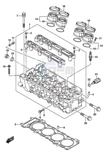 GSX-S750A drawing CYLINDER HEAD