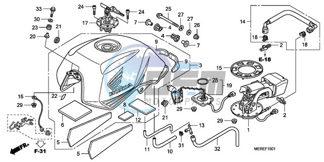 FUEL TANK (CBF600N/NA)