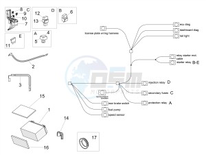 TUONO 1100 V4 RR E4 ABS (NAFTA) drawing Electrical system II