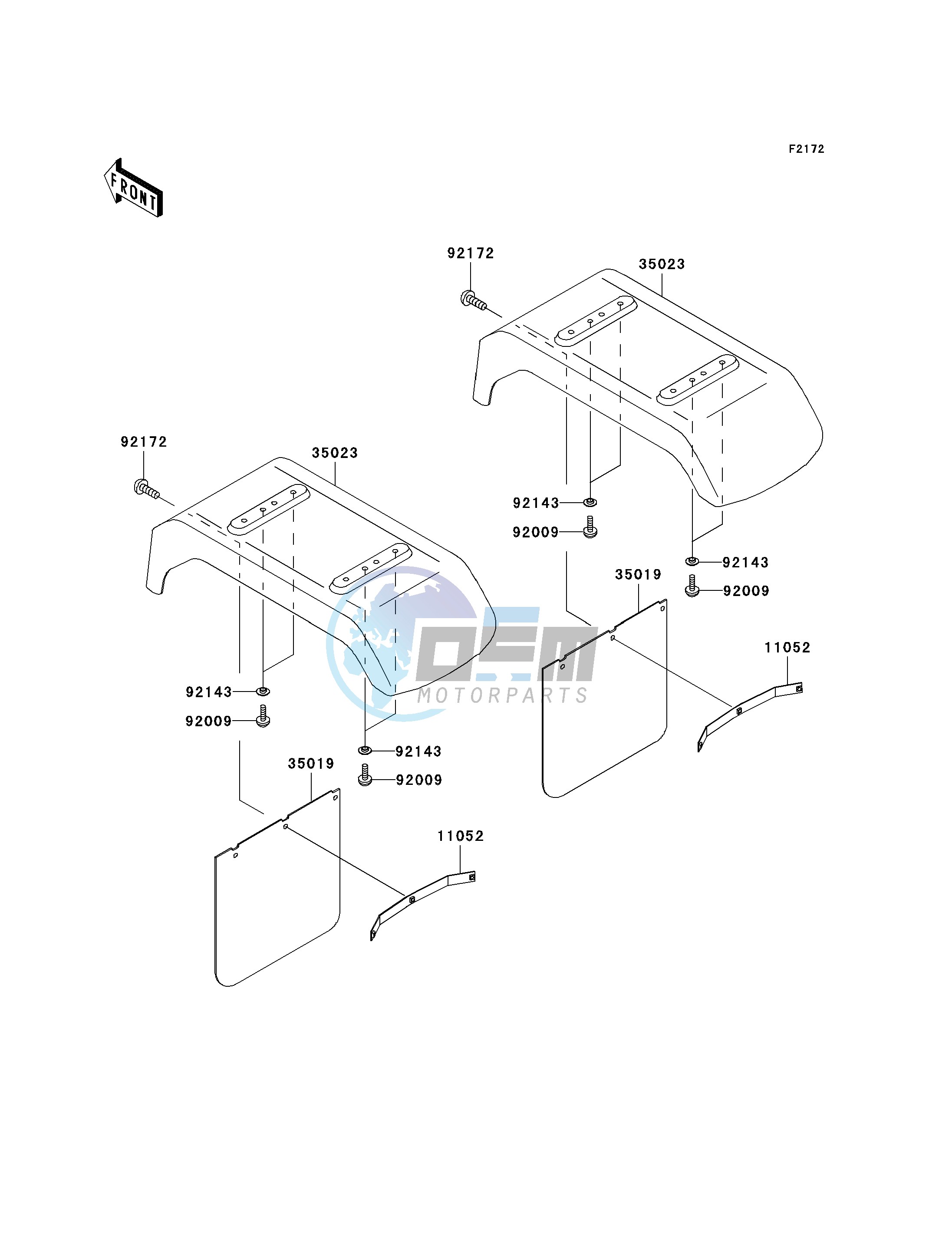 REAR FENDER-- S- -