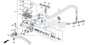 CBF1000S drawing CLUTCH MASTER CYLINDER