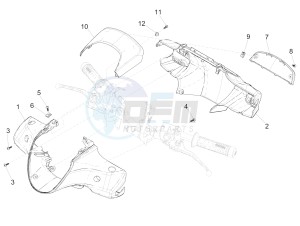 Medley 125 4T ie ABS E4 (EMEA) drawing Handlebars coverages