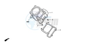 CBR125RW drawing CYLINDER