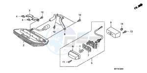 CB13009 BR / CO MME - (BR / CO MME) drawing TAILLIGHT